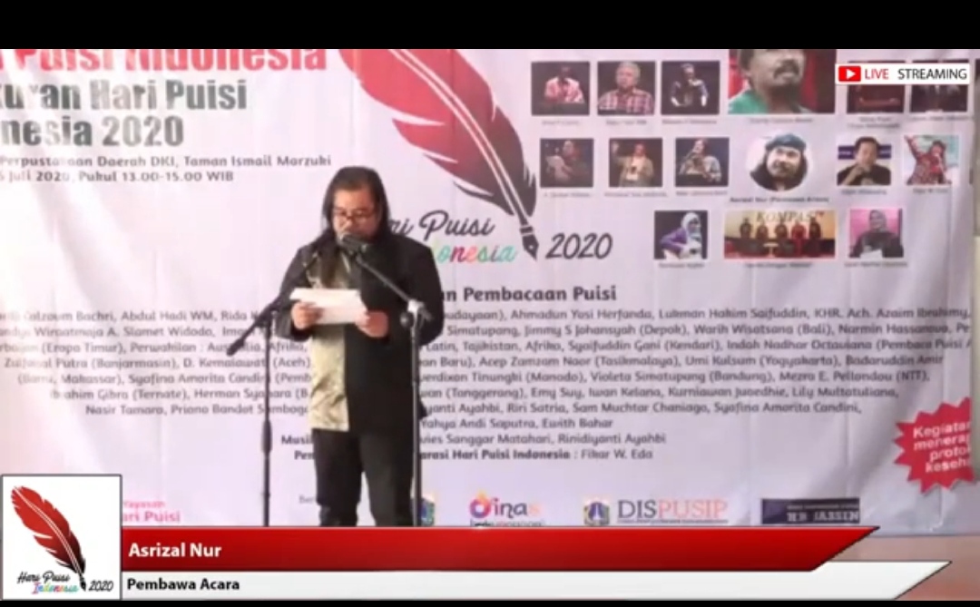 Dosen Prodi PBSI UNJ pada Perayaan Hari Puisi 2020