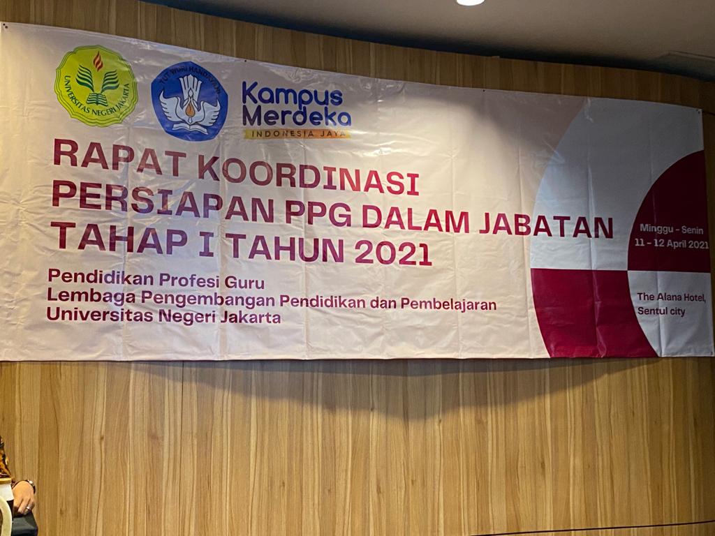 Rapat Koordinasi Persiapan Pelaksanaan PPG Dalam Jabatan Tahap 1 Tahun 2021
